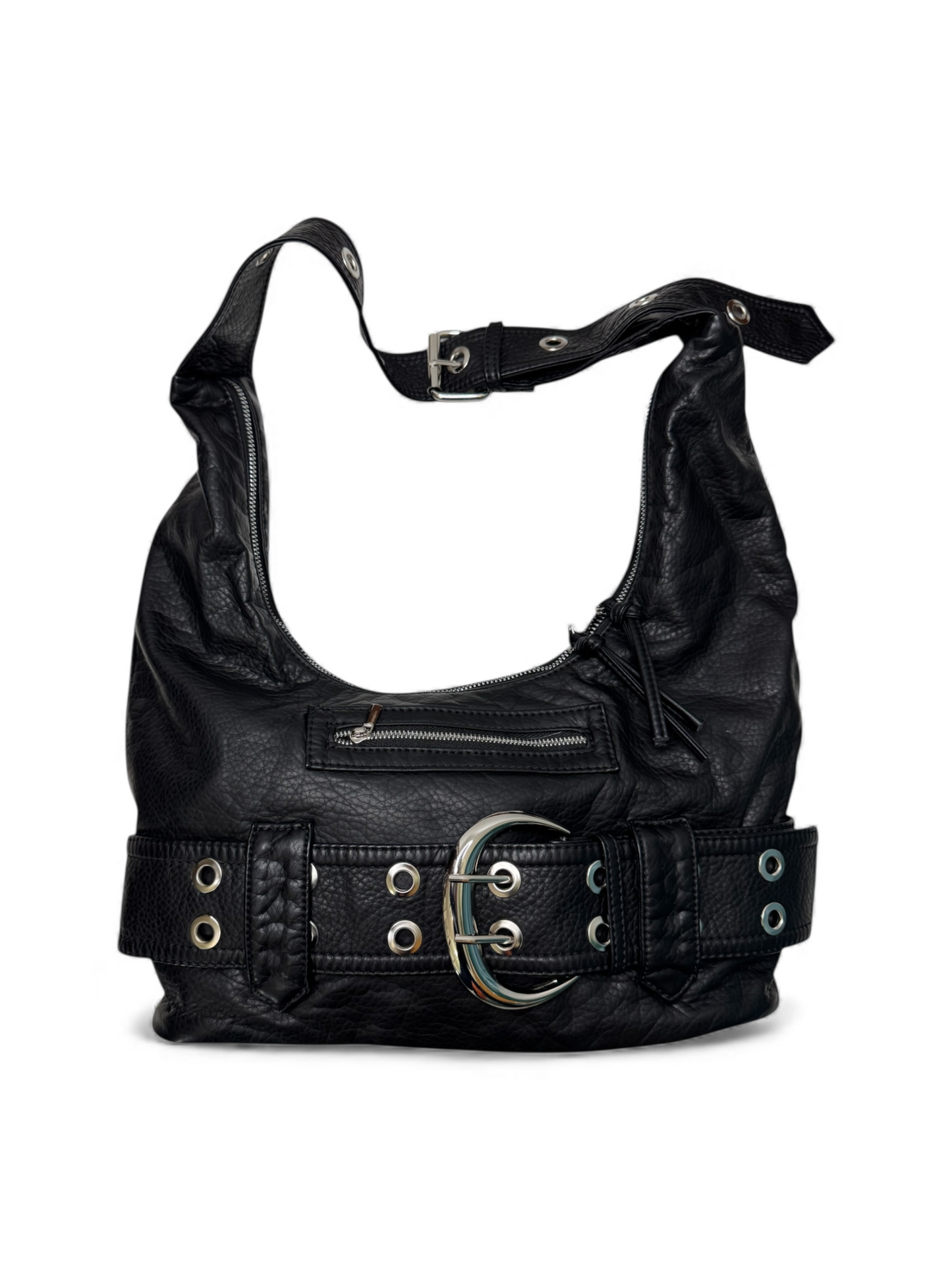 Bag Rebel, fronte della borsa tote nera, con fobia grande