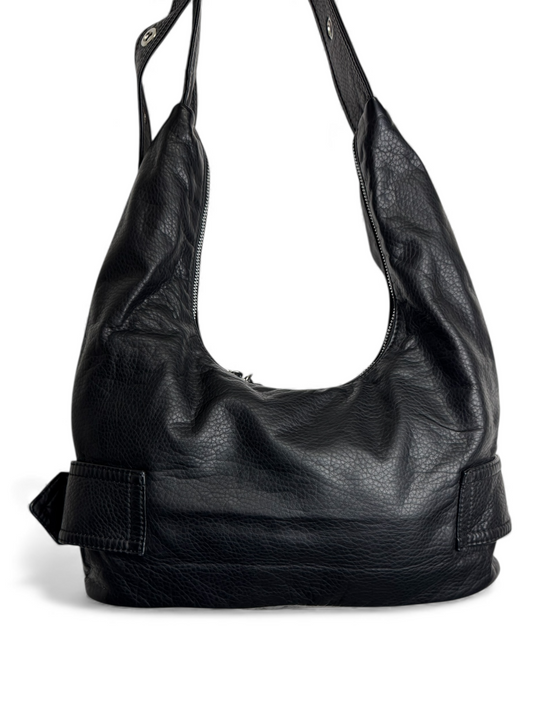 Bag Rebel, retro della borsa tote nera, con fobia grande